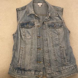 XS Denim Jacket With Cut Sleeves